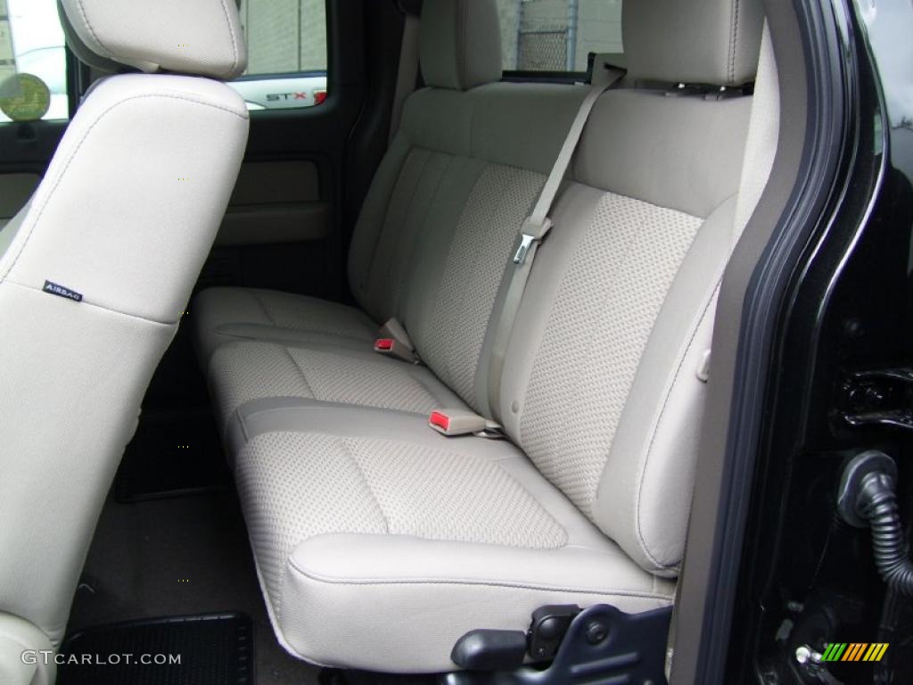 2010 F150 XLT SuperCab 4x4 - Tuxedo Black / Medium Stone photo #13