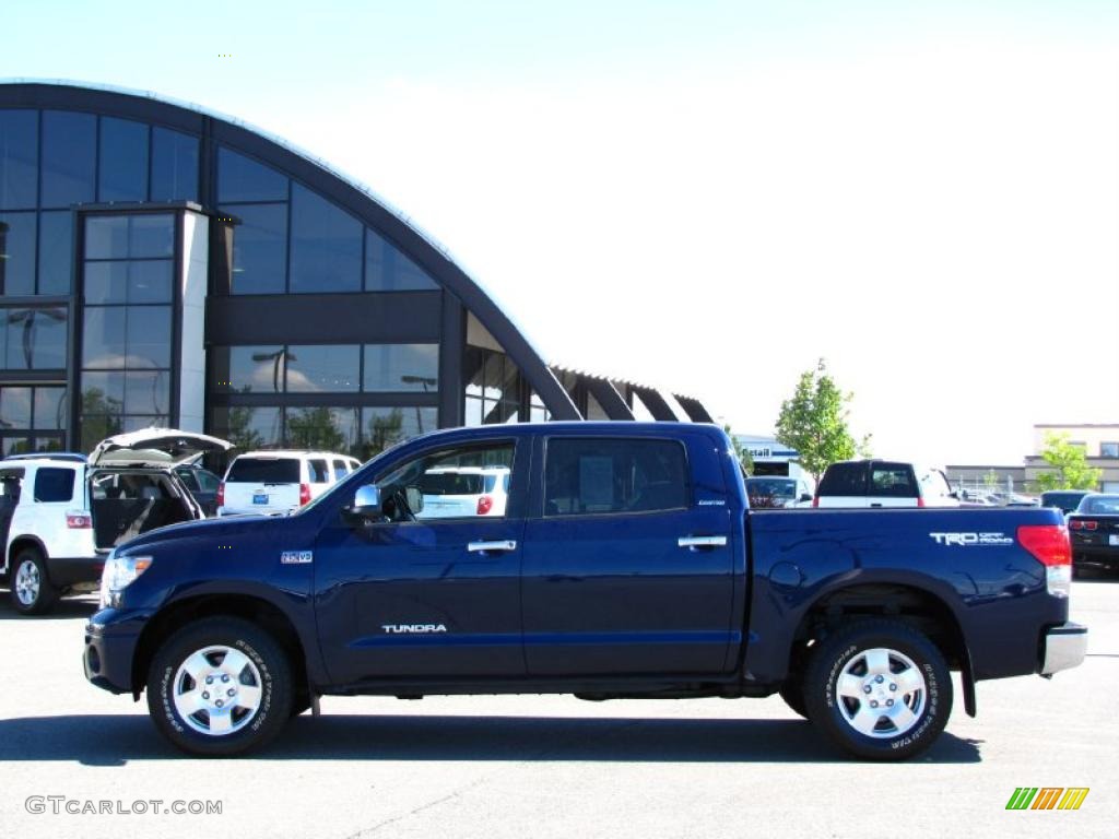 2008 Tundra Limited CrewMax 4x4 - Nautical Blue Metallic / Graphite Gray photo #1