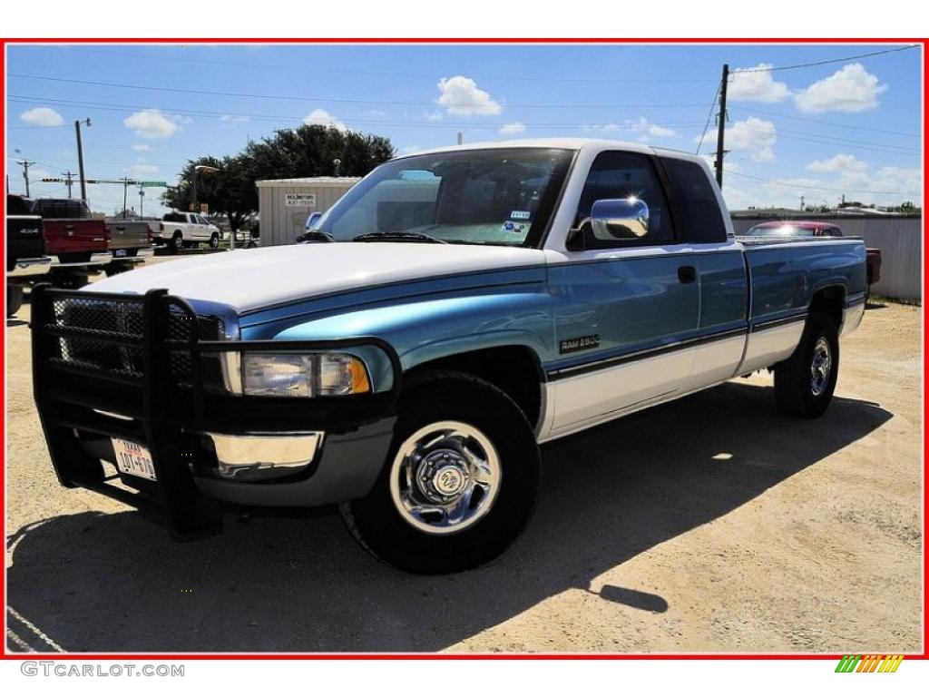 1996 Ram 2500 SLT Extended Cab - Stone White / Gray photo #1