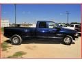 2005 Patriot Blue Pearl Dodge Ram 3500 SLT Quad Cab Dually  photo #8