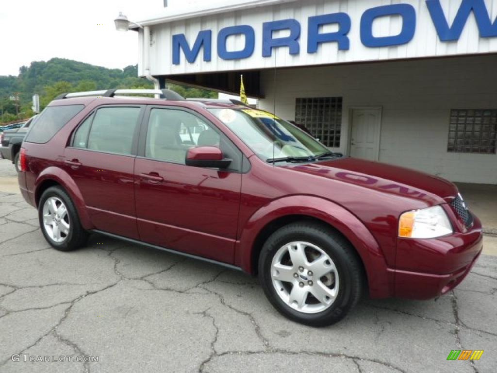 2007 Freestyle Limited AWD - Red Fire Metallic / Pebble Beige photo #2