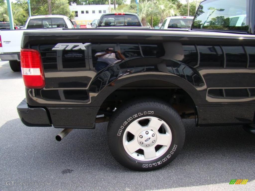 2006 F150 STX Regular Cab - Black / Medium/Dark Flint photo #29