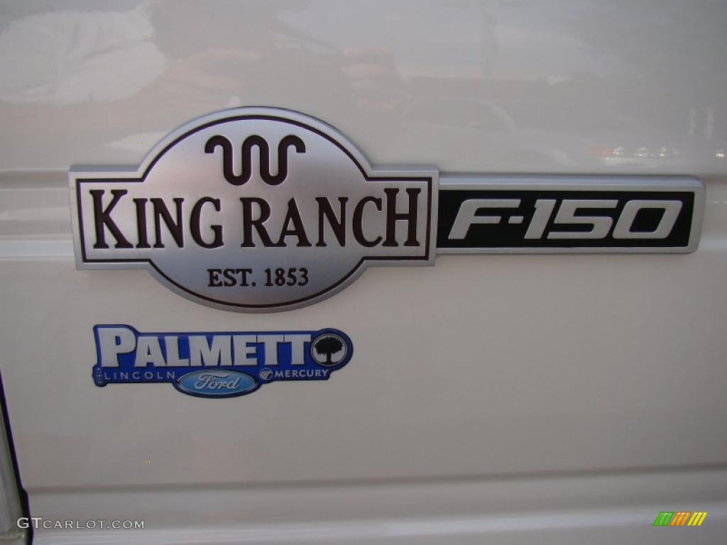 2009 F150 King Ranch SuperCrew 4x4 - White Sand Tri Coat Metallic / Chaparral Leather/Camel photo #48