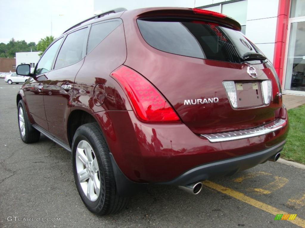 2007 Murano S AWD - Merlot Pearl / Cafe Latte photo #4