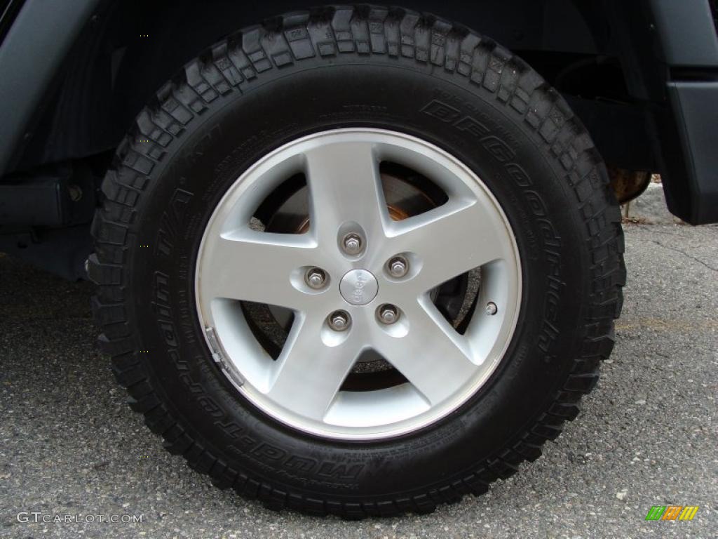 2008 Wrangler Unlimited Rubicon 4x4 - Black / Dark Slate Gray/Med Slate Gray photo #7