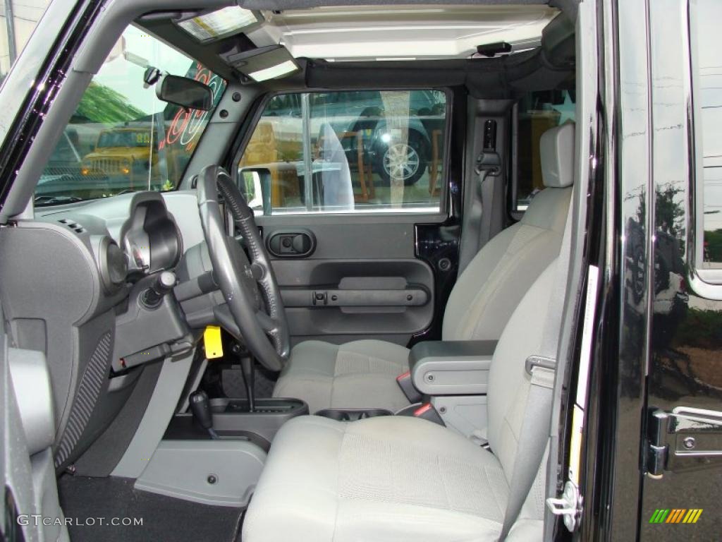 2008 Wrangler Unlimited Rubicon 4x4 - Black / Dark Slate Gray/Med Slate Gray photo #9