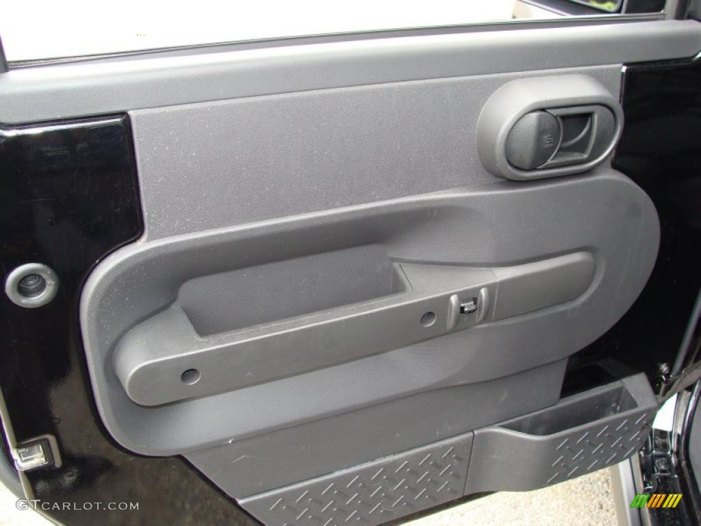 2008 Wrangler Unlimited Rubicon 4x4 - Black / Dark Slate Gray/Med Slate Gray photo #10