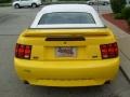 1999 Chrome Yellow Ford Mustang GT Convertible  photo #4