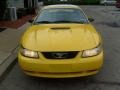 1999 Chrome Yellow Ford Mustang GT Convertible  photo #7