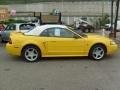 1999 Chrome Yellow Ford Mustang GT Convertible  photo #9