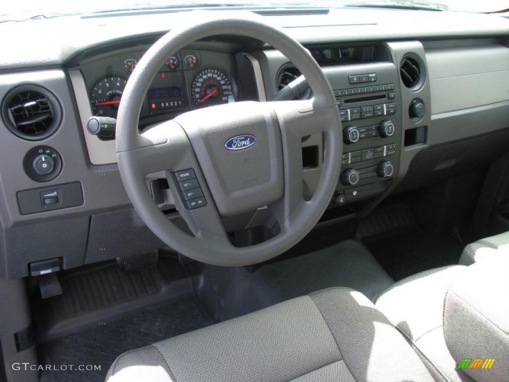 2010 F150 XL Regular Cab - Ingot Silver Metallic / Medium Stone photo #6