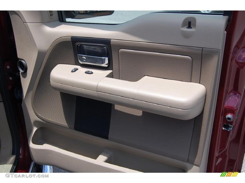 2006 F150 XL Regular Cab - Dark Toreador Red Metallic / Tan photo #11