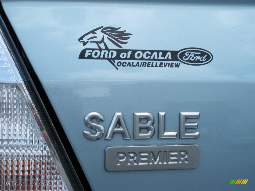 2008 Sable Premier Sedan - Light Ice Blue Metallic / Medium Light Stone photo #9