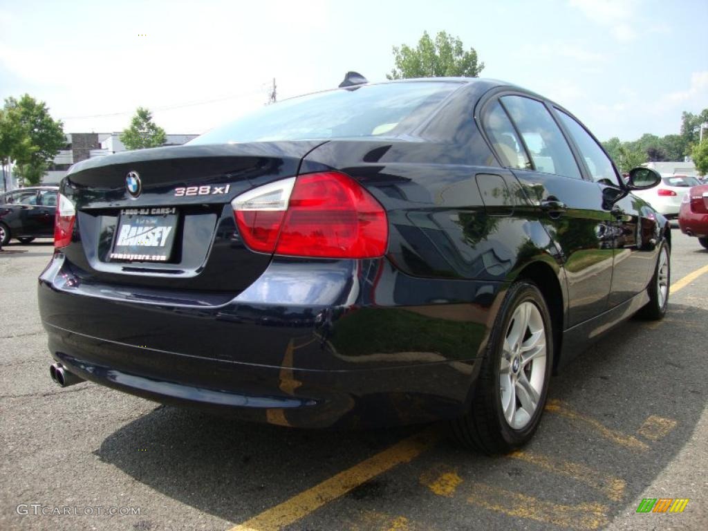 2008 3 Series 328xi Sedan - Monaco Blue Metallic / Beige photo #6