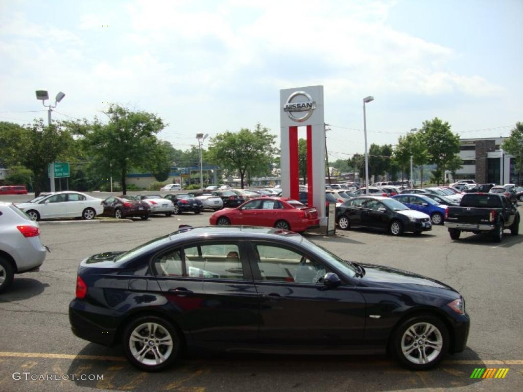 2008 3 Series 328xi Sedan - Monaco Blue Metallic / Beige photo #7