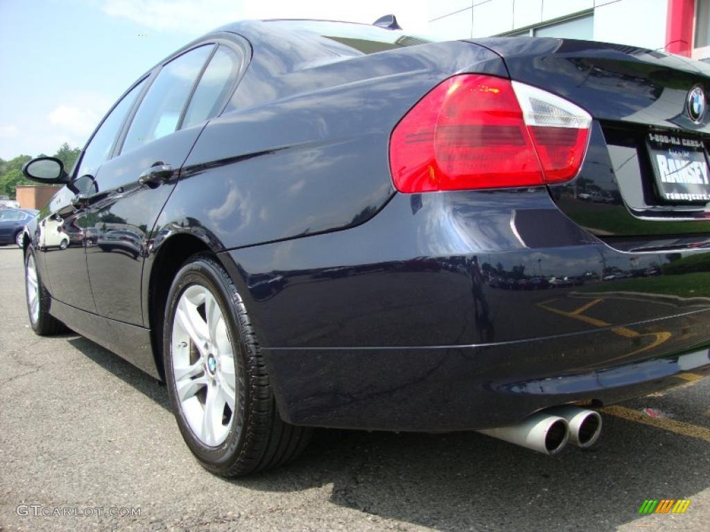 2008 3 Series 328xi Sedan - Monaco Blue Metallic / Beige photo #13