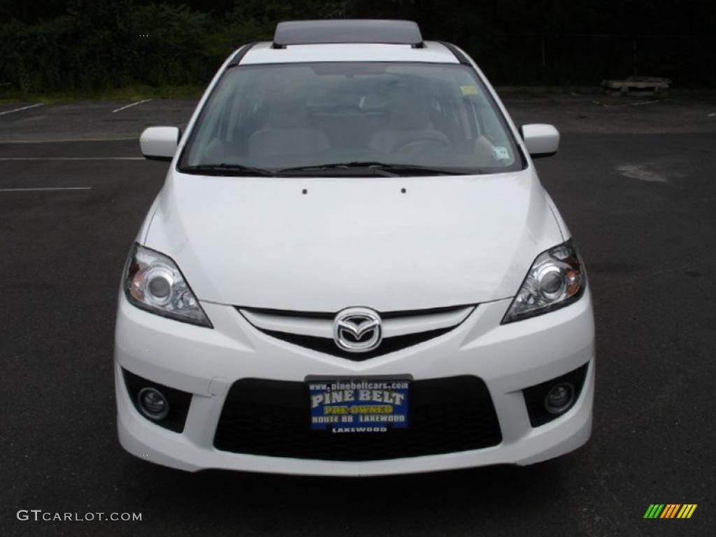 2008 MAZDA5 Sport - Crystal White / Sand photo #2