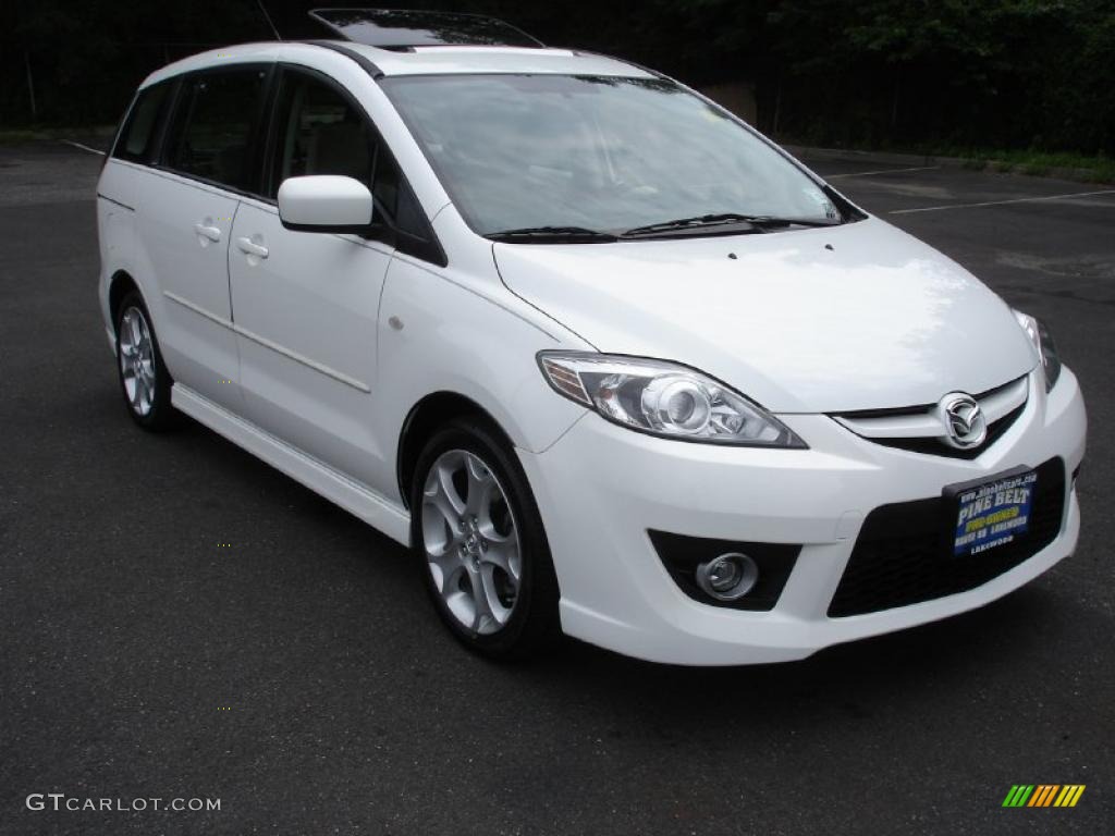 2008 MAZDA5 Sport - Crystal White / Sand photo #3