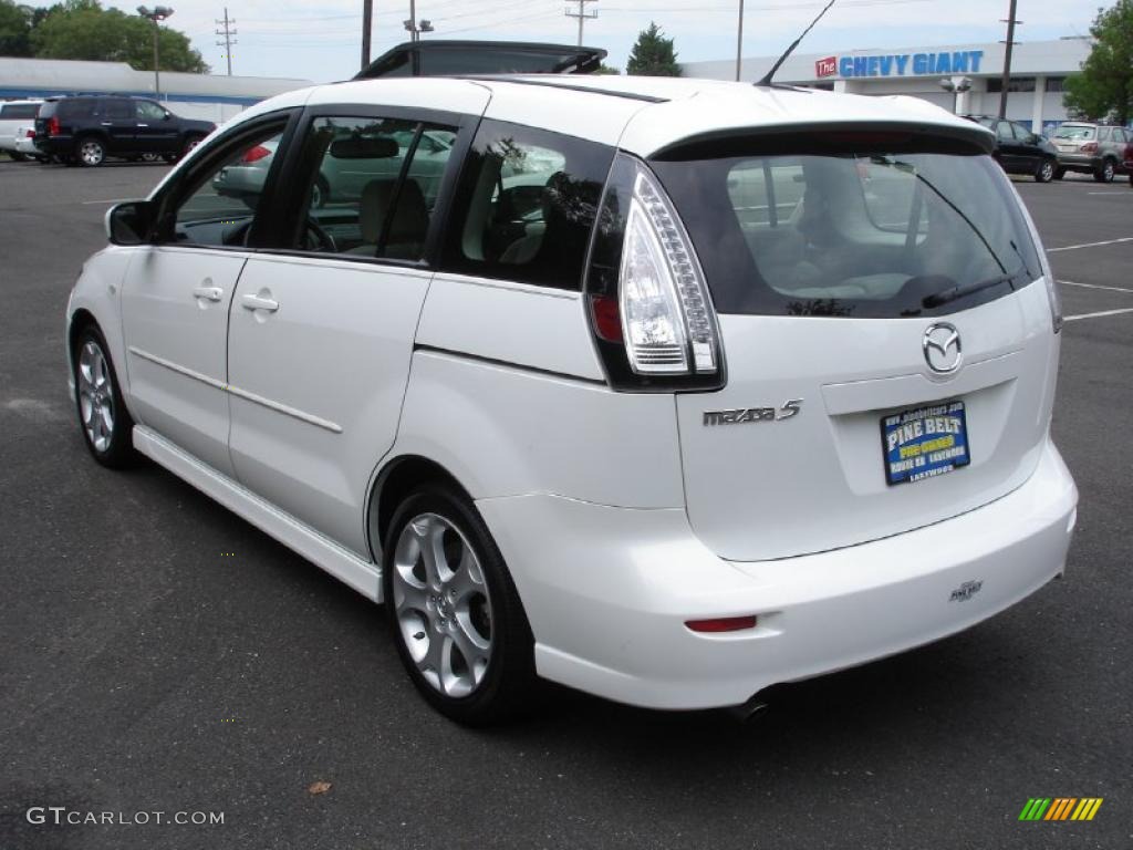2008 MAZDA5 Sport - Crystal White / Sand photo #6