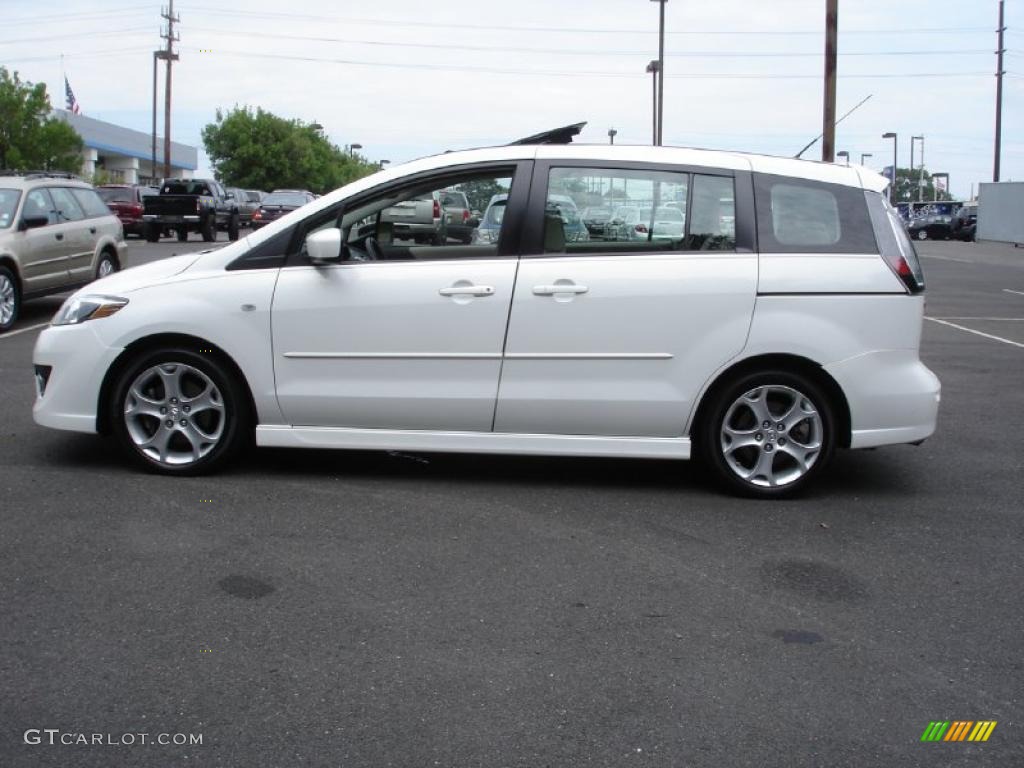 2008 MAZDA5 Sport - Crystal White / Sand photo #9