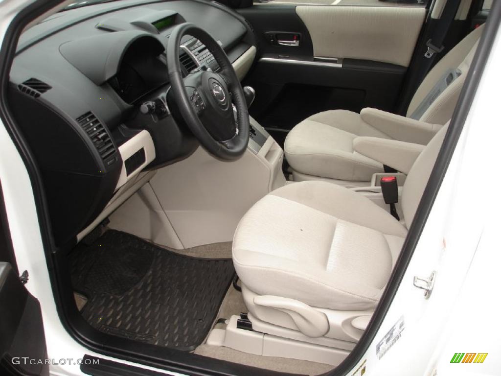2008 MAZDA5 Sport - Crystal White / Sand photo #10