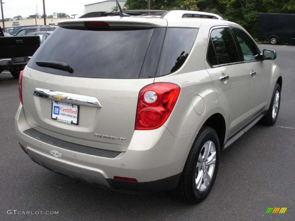 2010 Equinox LTZ - Gold Mist Metallic / Jet Black photo #4