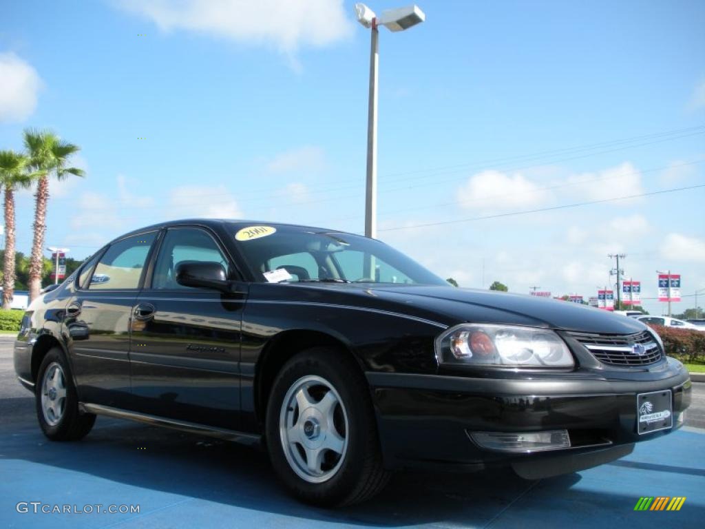 2001 Impala LS - Black / Medium Gray photo #7