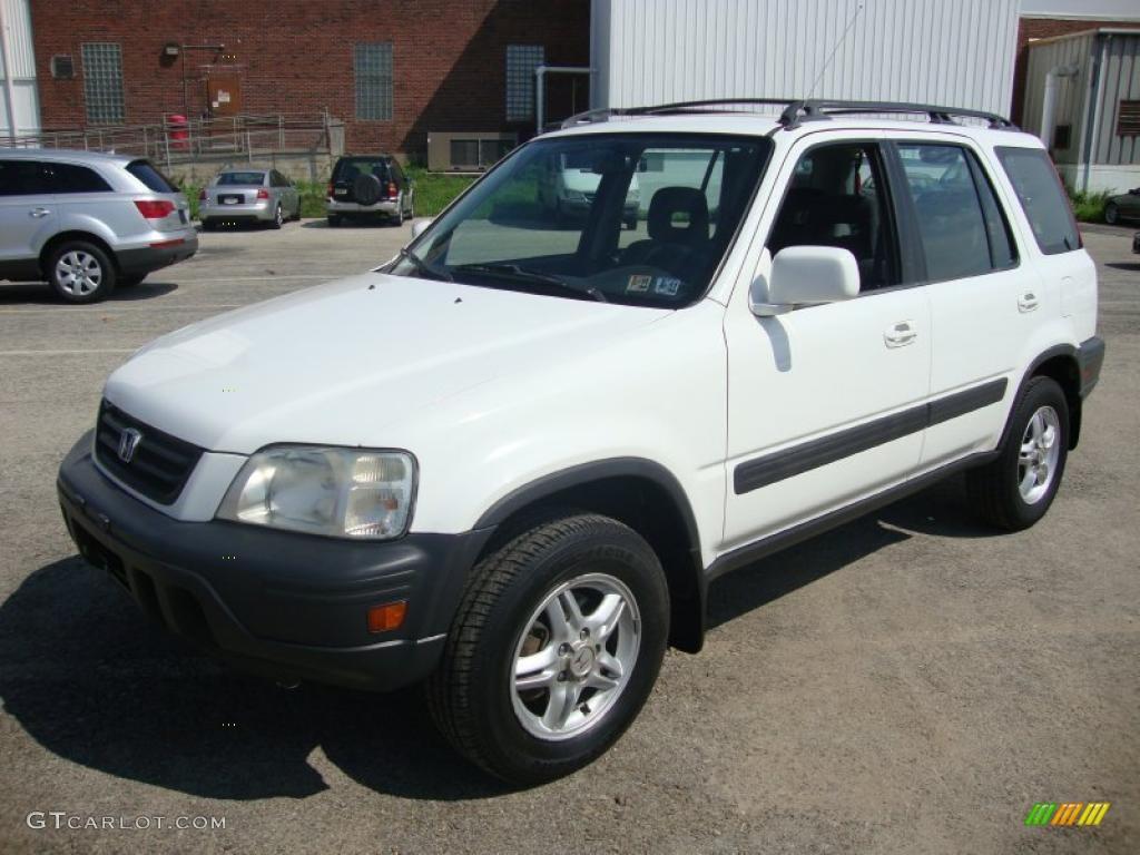 1999 CR-V EX 4WD - Taffeta White / Charcoal photo #2