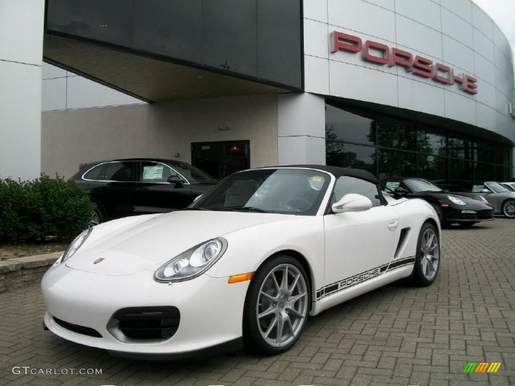 2011 Boxster Spyder - Carrara White / Black w/Alcantara photo #1