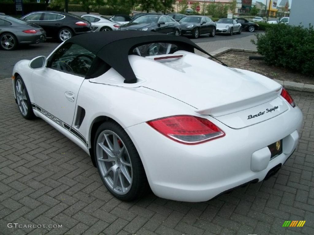 2011 Boxster Spyder - Carrara White / Black w/Alcantara photo #7