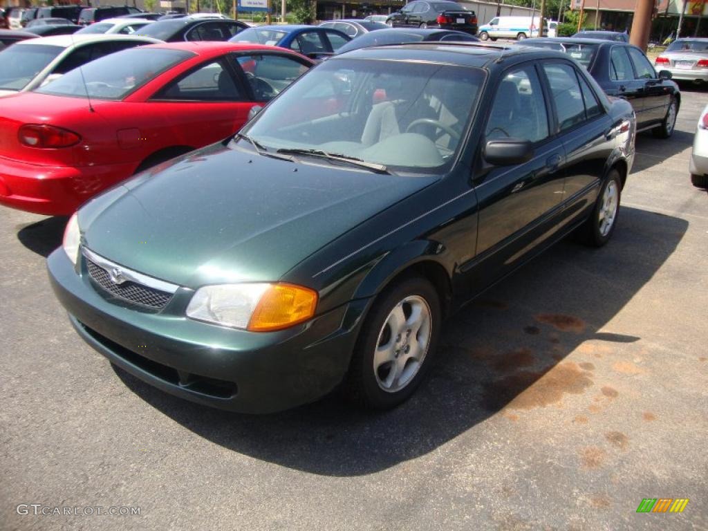 2000 Protege ES - Emerald Green Mica / Gray photo #2