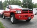 2000 Flame Red Dodge Ram 1500 Sport Extended Cab 4x4  photo #3
