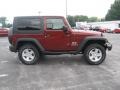 2009 Red Rock Crystal Pearl Coat Jeep Wrangler X 4x4  photo #4