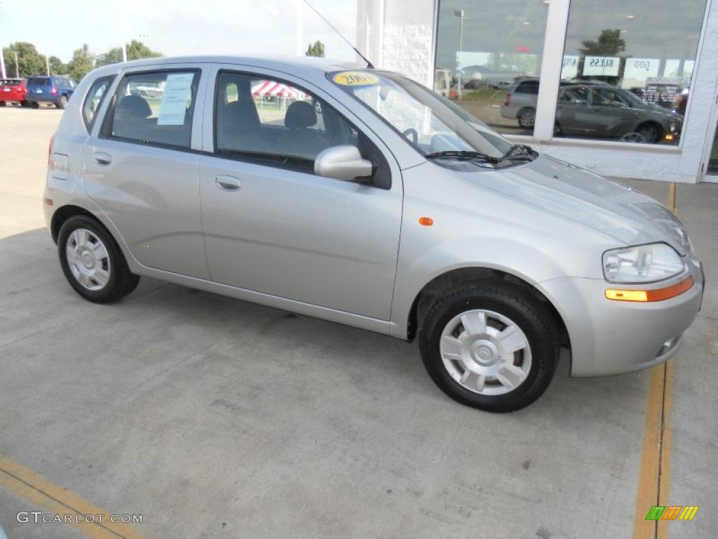 2004 Aveo Hatchback - Galaxy Silver Metallic / Gray photo #1