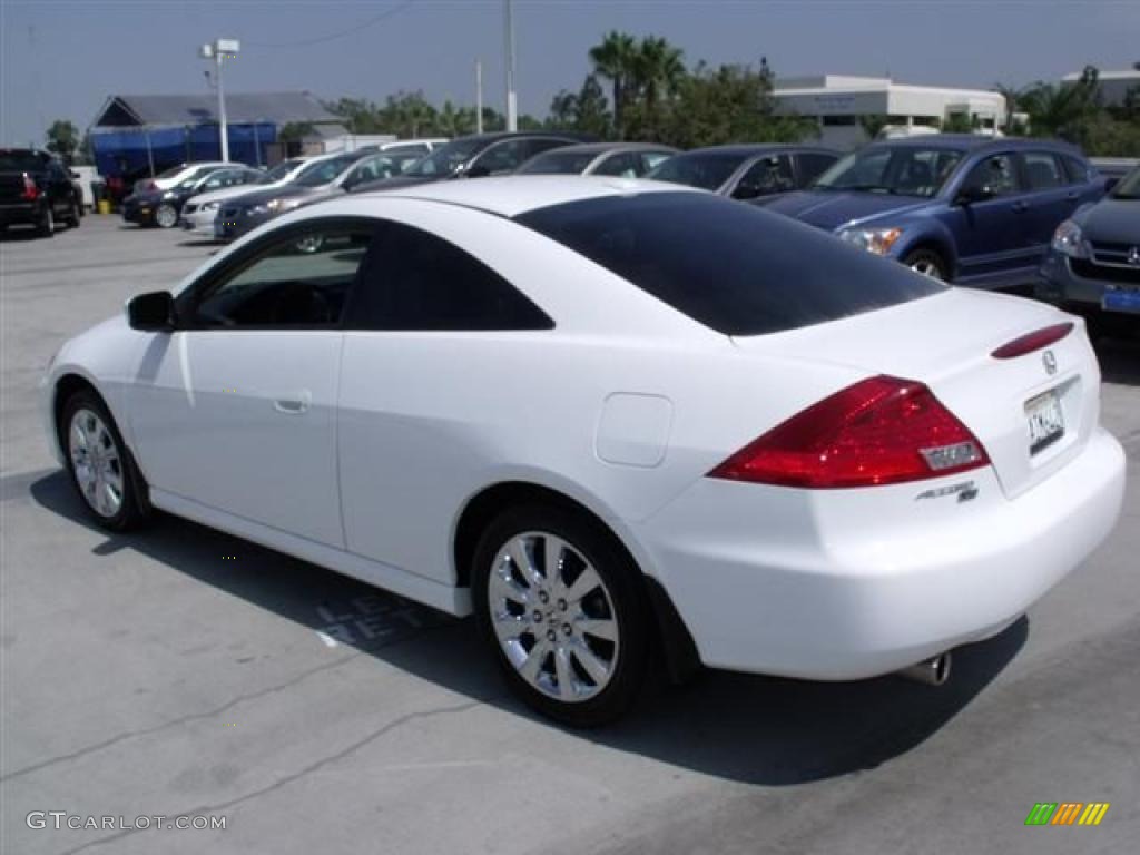 2007 Accord EX-L Coupe - Taffeta White / Ivory photo #5