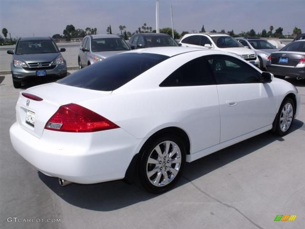 2007 Accord EX-L Coupe - Taffeta White / Ivory photo #7