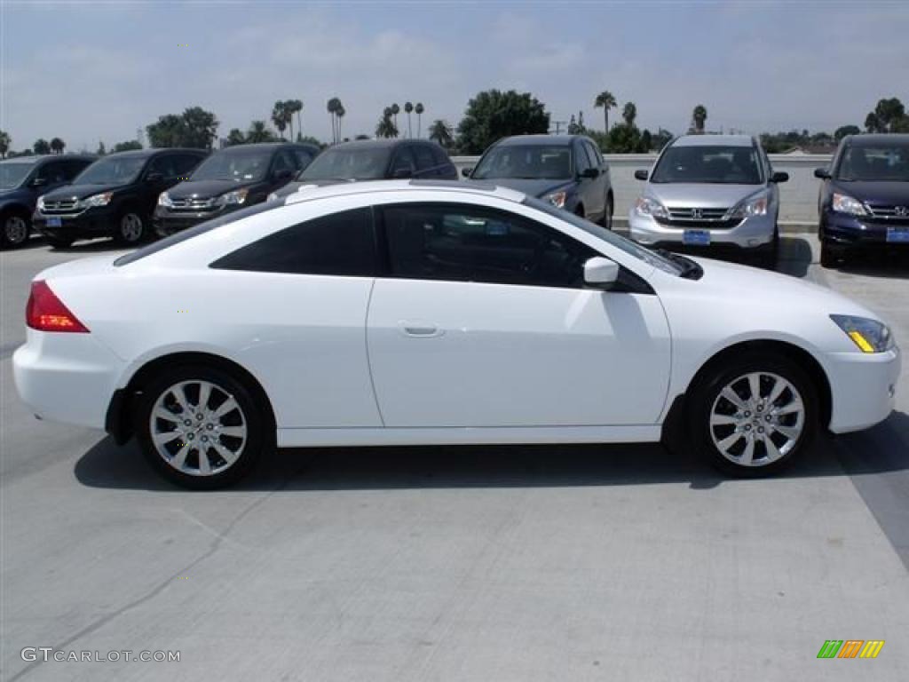 2007 Accord EX-L Coupe - Taffeta White / Ivory photo #8