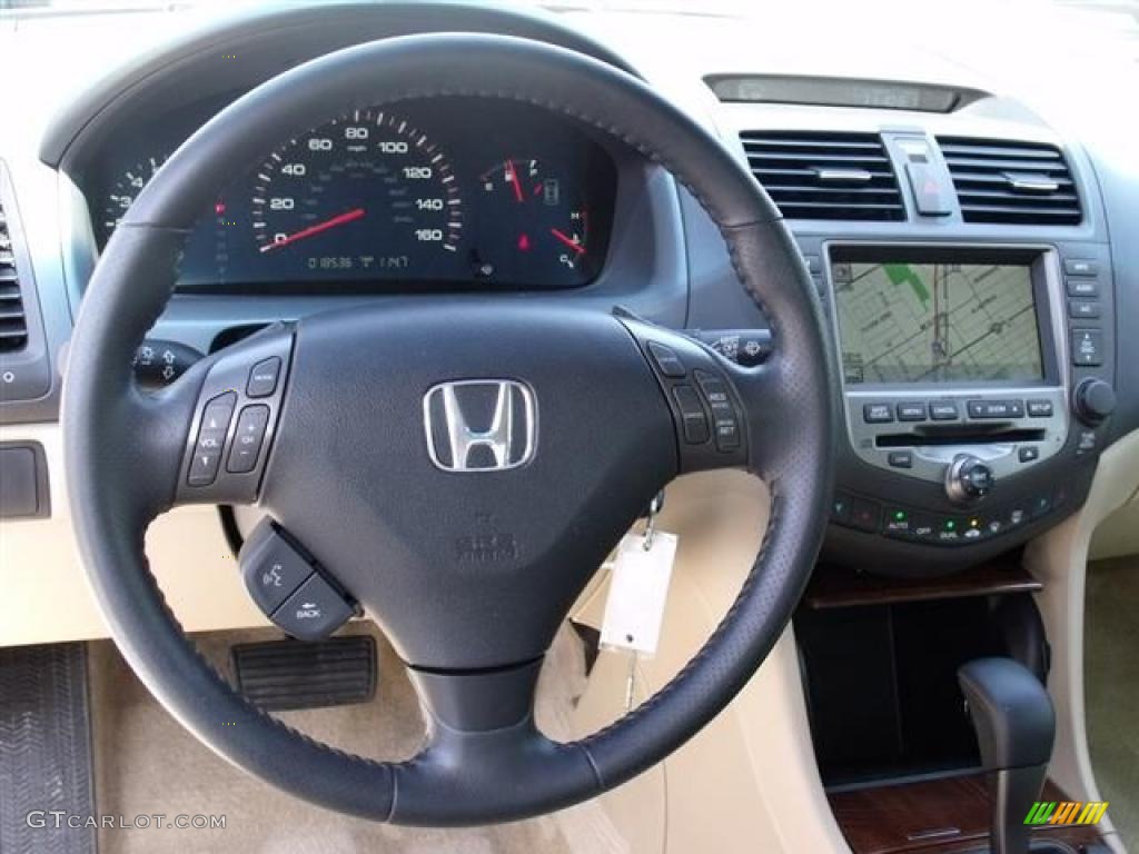 2007 Accord EX-L Coupe - Taffeta White / Ivory photo #17