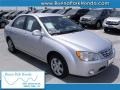 Clear Silver 2005 Kia Spectra LX Sedan