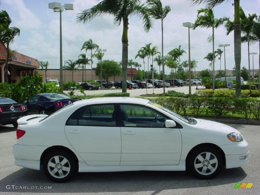 2007 Corolla S - Super White / Dark Charcoal photo #5