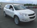 2011 White Diamond Tricoat Chevrolet Traverse LT  photo #6