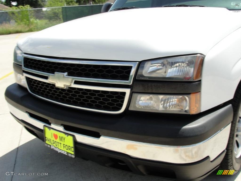 2006 Silverado 1500 LS Extended Cab - Summit White / Dark Charcoal photo #11