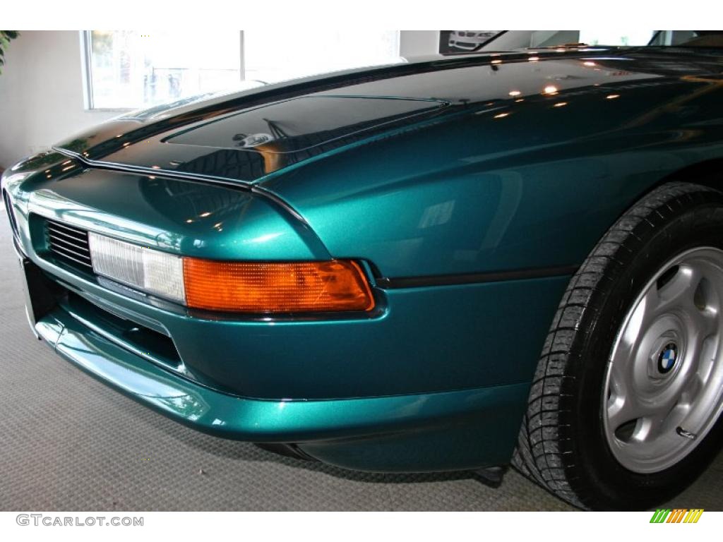 1991 8 Series 850i Coupe - Laguna Green Metallic / Beige photo #17