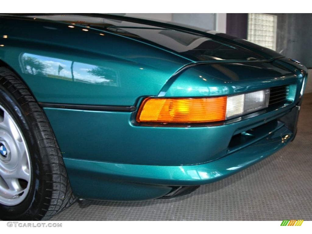 1991 8 Series 850i Coupe - Laguna Green Metallic / Beige photo #18