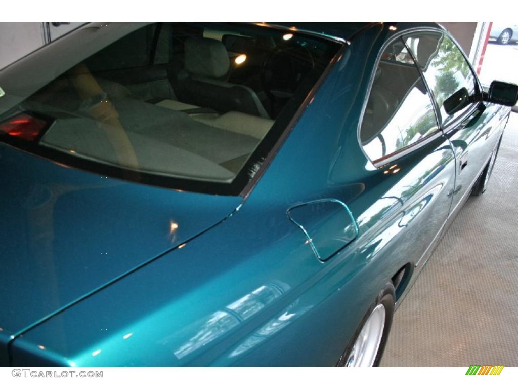 1991 8 Series 850i Coupe - Laguna Green Metallic / Beige photo #21