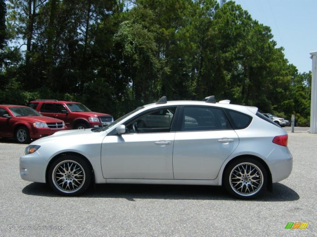 2008 Impreza WRX Wagon - Spark Silver Metallic / Carbon Black photo #2