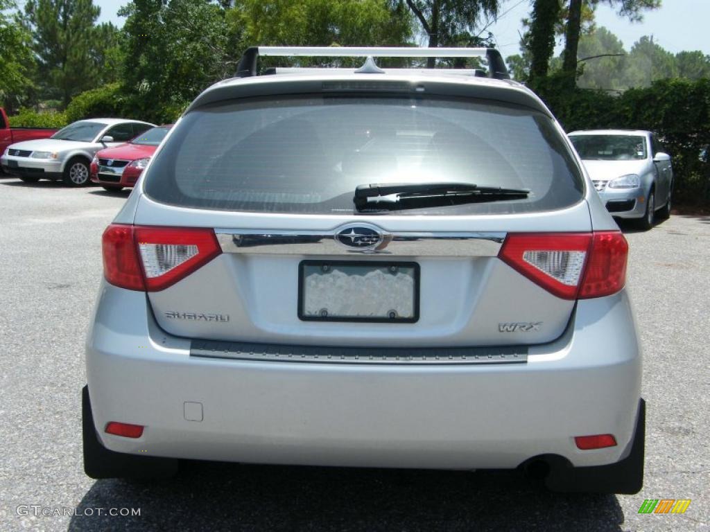 2008 Impreza WRX Wagon - Spark Silver Metallic / Carbon Black photo #4