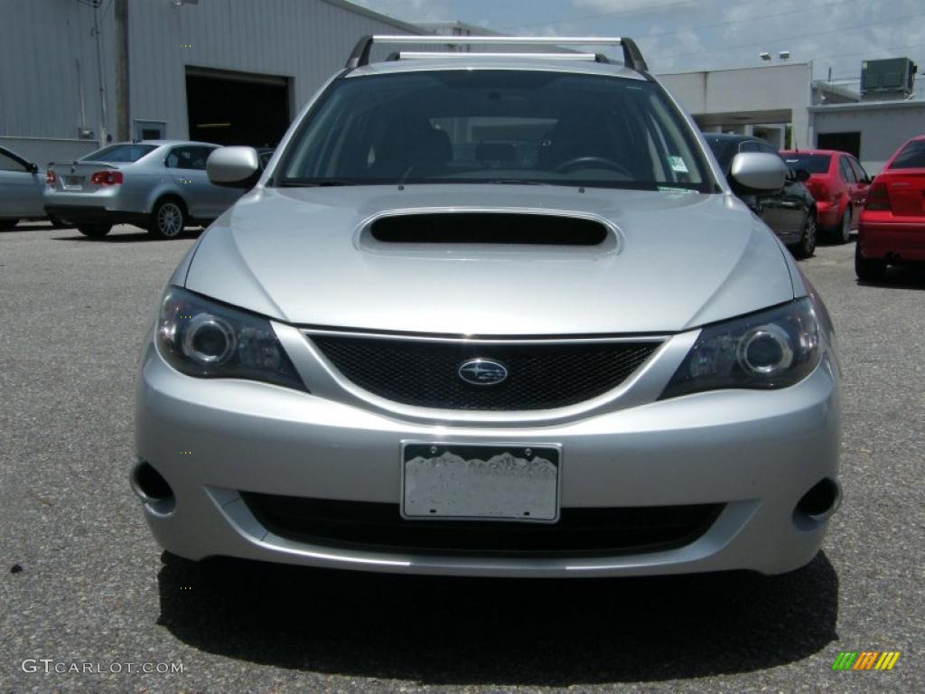 2008 Impreza WRX Wagon - Spark Silver Metallic / Carbon Black photo #8