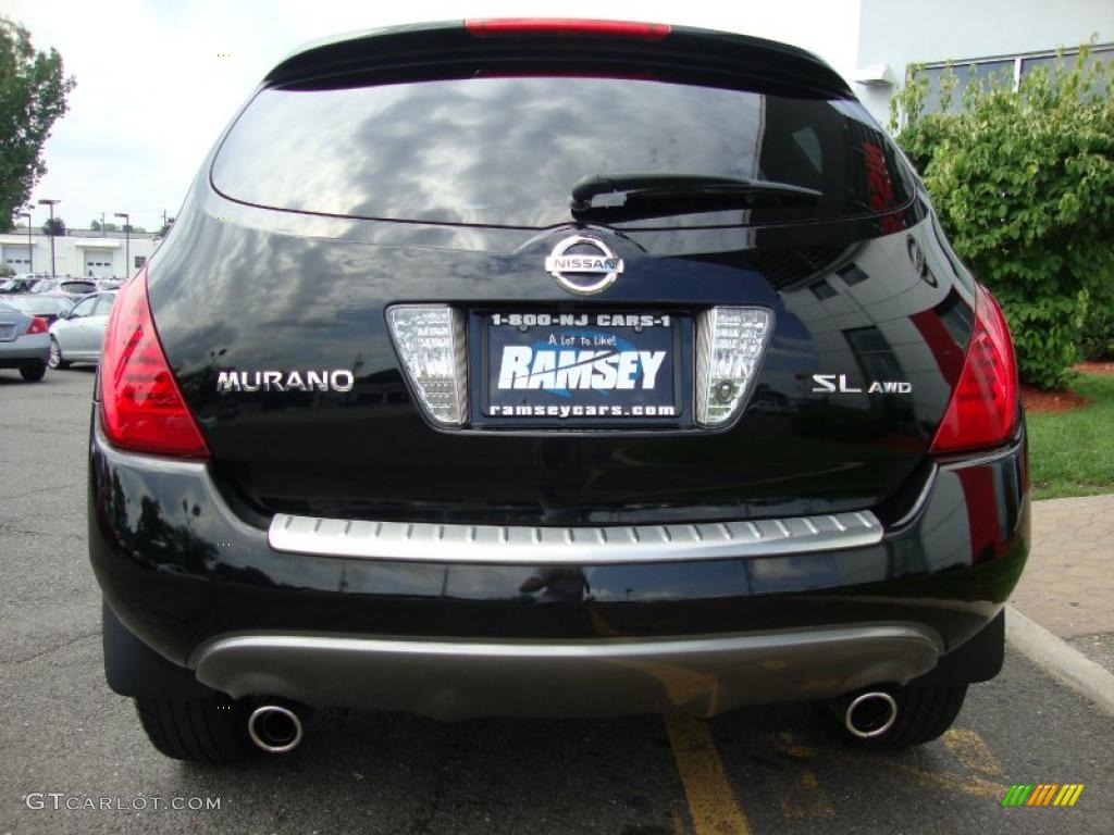 2007 Murano SL AWD - Super Black / Charcoal photo #5