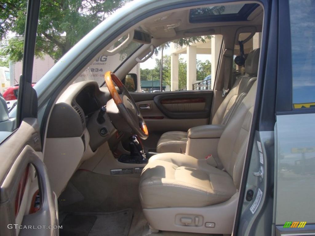 2001 LX 470 - Riverrock Green Metallic / Ivory photo #4